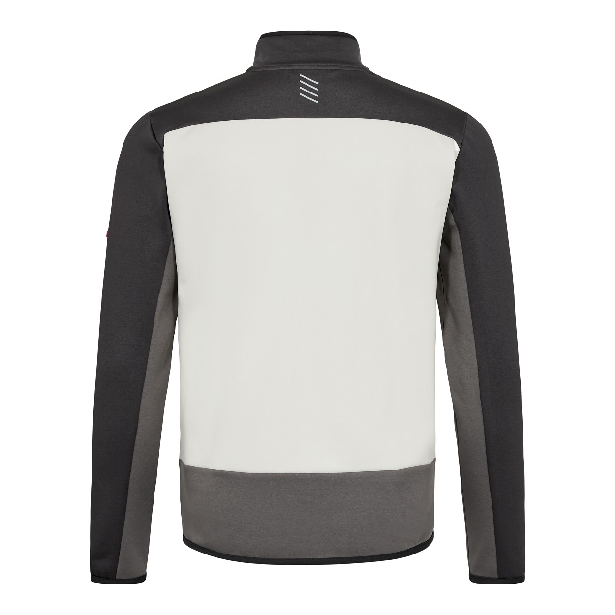 ENGEL Entire Midlayer-Cardigan in Bone White / Anthracite Grey, Größe XS