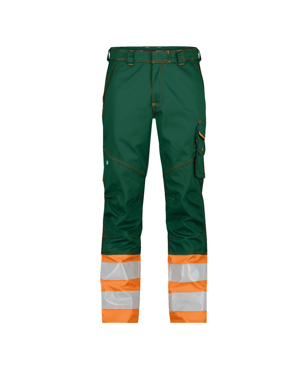 Warnschutzhose "DASSY® Phoenix" in FLASCHENGRÜN/NEONORANGE, Größe 58 - langer Schritt PESCO64