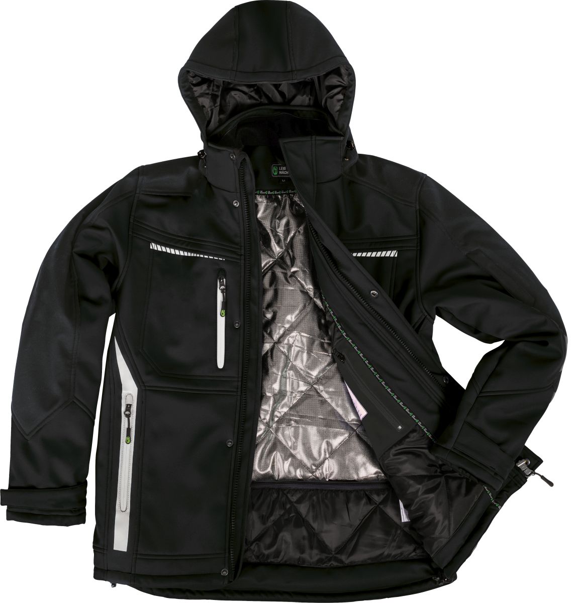 Winter-Softshelljacke Flex Line Schwarz FLEXI, Gr. 2XL von Leibwächter