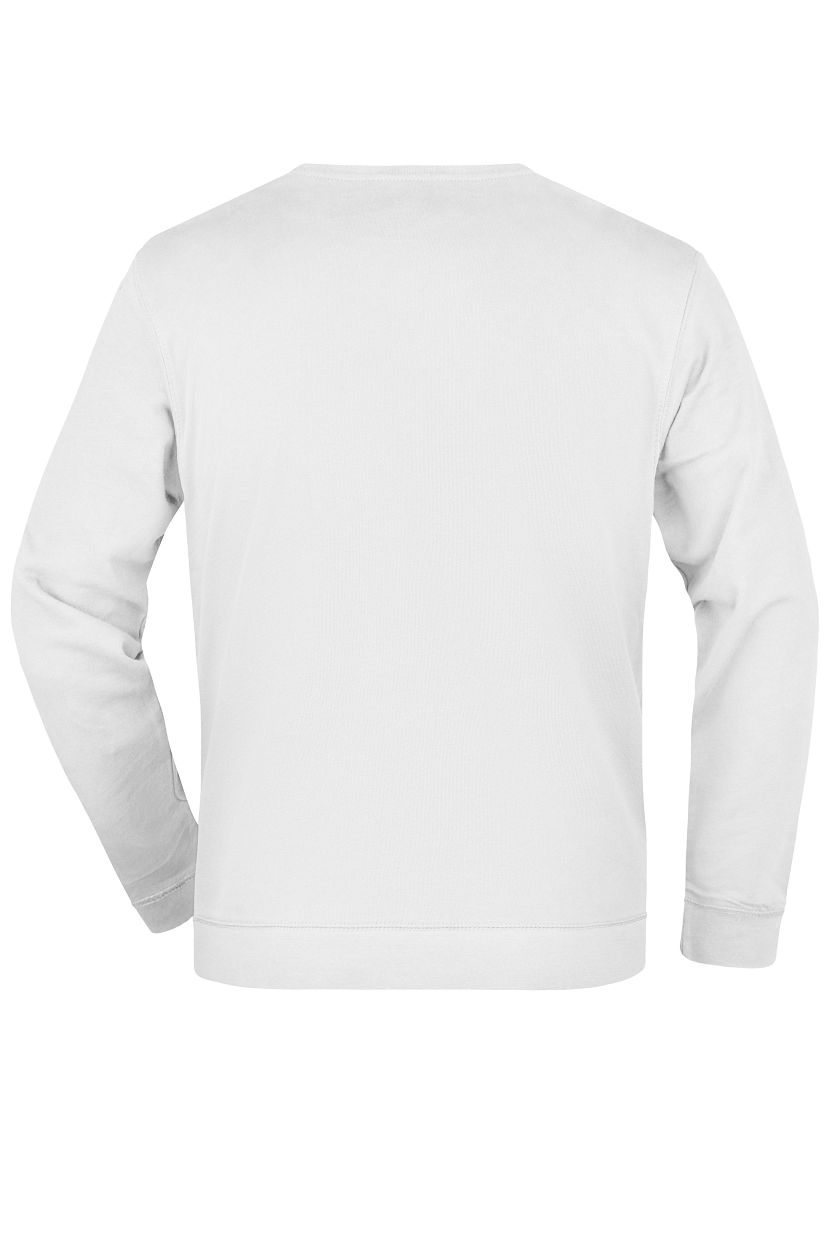Basic Sweat "JN057" in White, Größe 3XL - Daiber