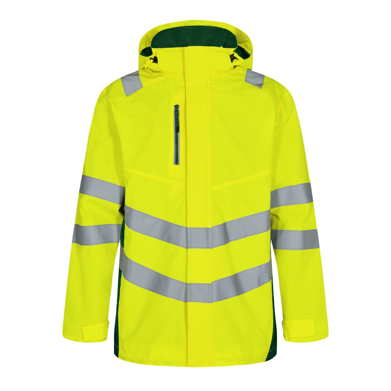 ENGEL Safety Shellparka in Gelb/Grün, Größe XS