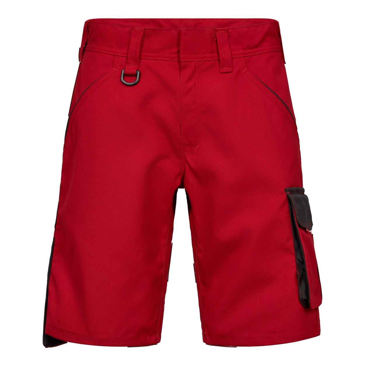 ENGEL Galaxy Arbeitsshorts in Tomato Red/Anthrazit Grau, Größe 54