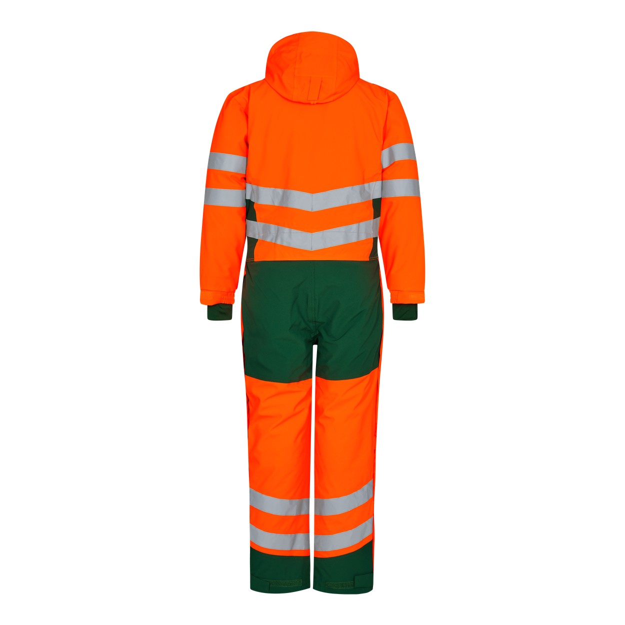 ENGEL Safety Winteroverall in Orange/Grün, Größe XS