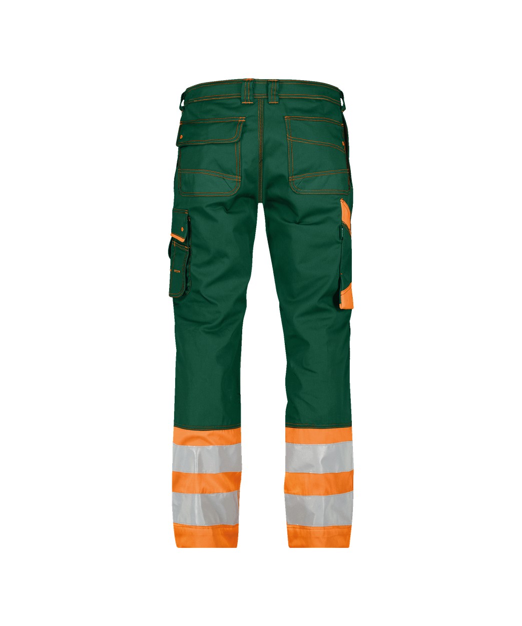 Warnschutzhose "DASSY® Phoenix" in FLASCHENGRÜN/NEONORANGE, Größe 58 - langer Schritt PESCO64
