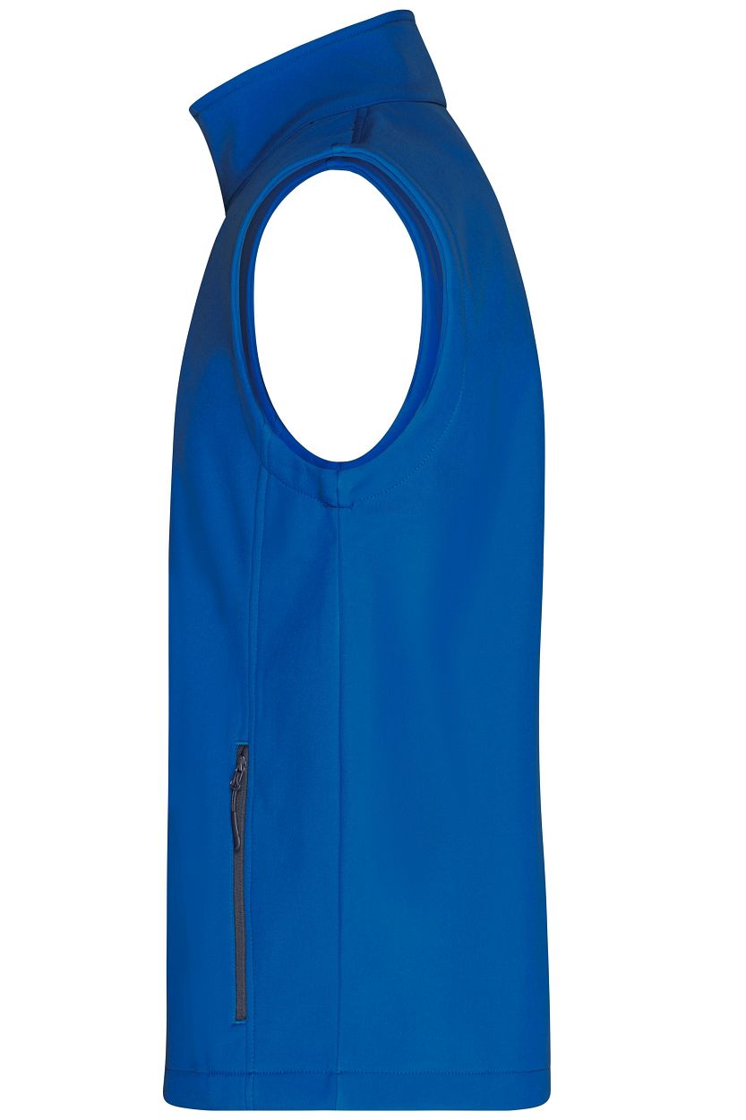 Men's Promo Softshell Vest "JN1128" in Nautic-Blue/Navy, Größe 3XL - Daiber