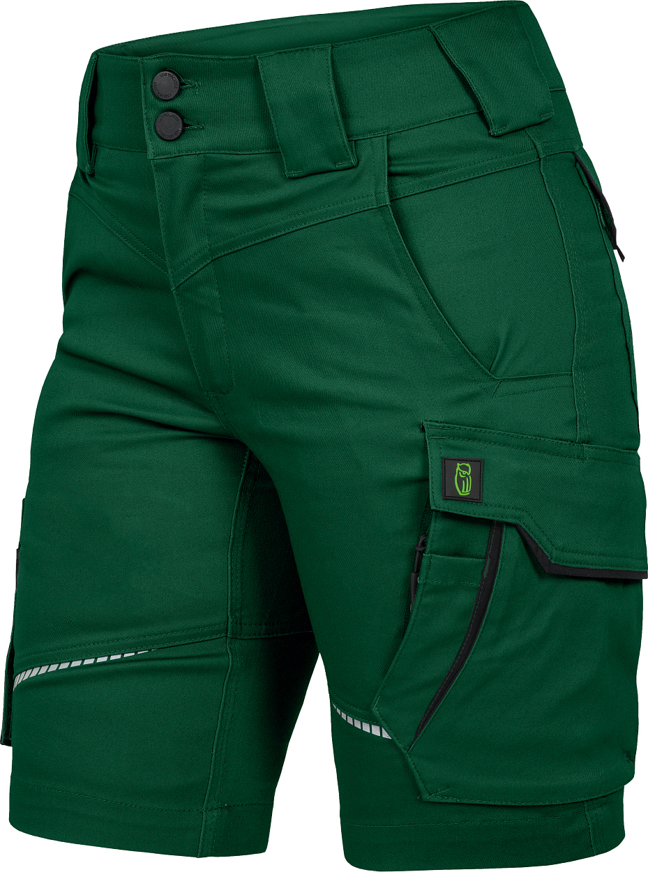 Damen Shorts Flex Line Grün/Schwarz FLXDK, Gr. 52 von Leibwächter