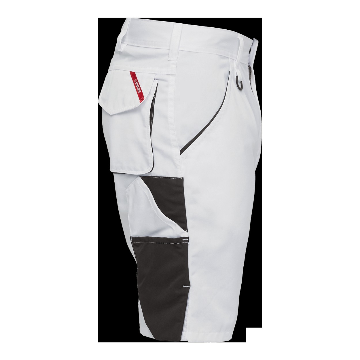 ENGEL Galaxy Light Arbeitsshorts in Weiss/Anthrazit Grau, Größe 54