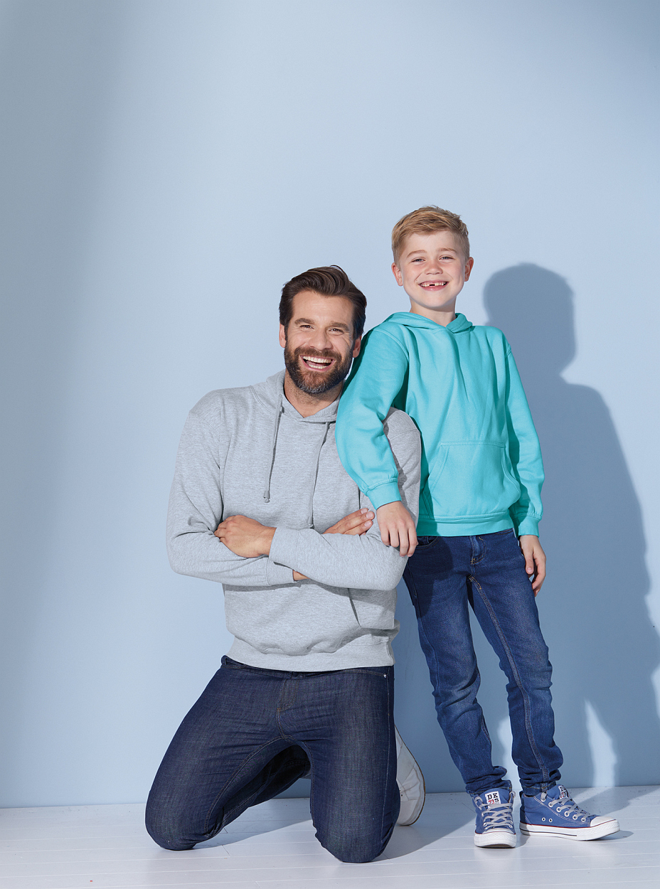 Hooded Sweat Junior "JN047K" in White, Größe 2XL - Daiber