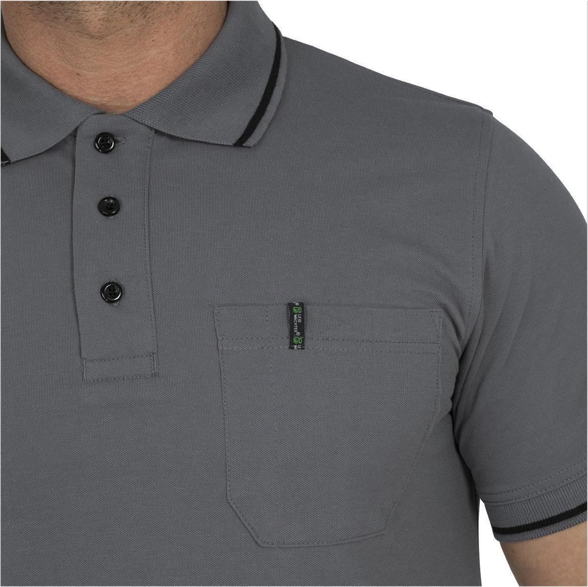 Polo-Shirt "Jens" Flex Line Grau FLEXU, Gr. 2XL von Leibwächter