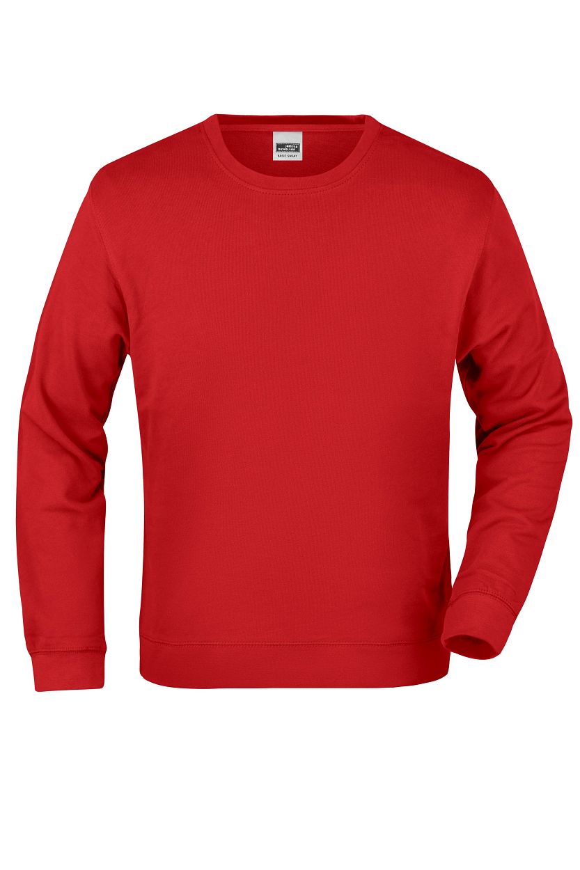 Basic Sweat "JN057" in Red, Größe 3XL - Daiber