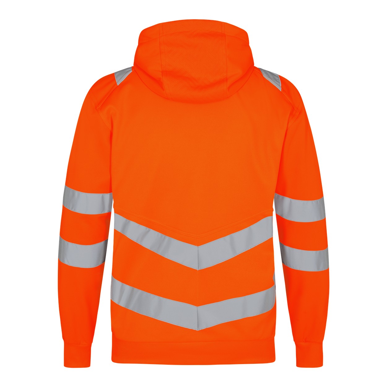 ENGEL Safety Sweatcardigan in Orange/Anthrazit Grau, Größe XS