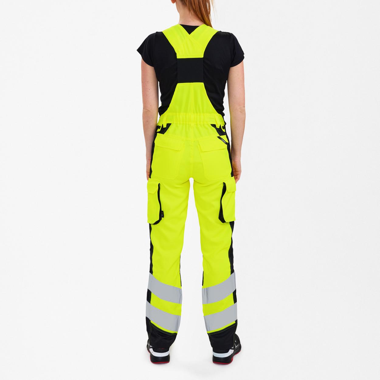 ENGEL Safety Light Damen Latzhose in Gelb/Schwarz, Größe 48
