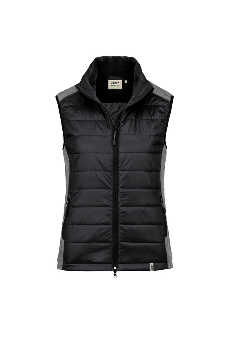 HAKRO 264 Damen Hybridweste Alabama in Schwarz, Größe 3XL