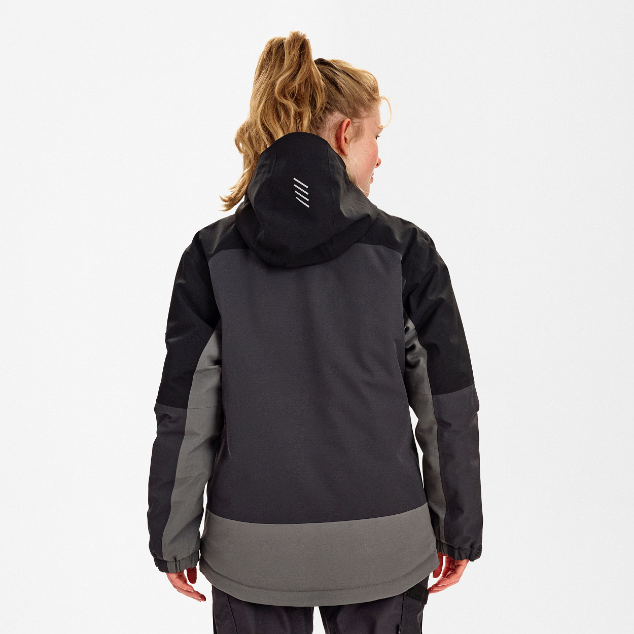 ENGEL Entire Damen Winterjacke in Anthrazitgrau/Schwarz, Größe XS