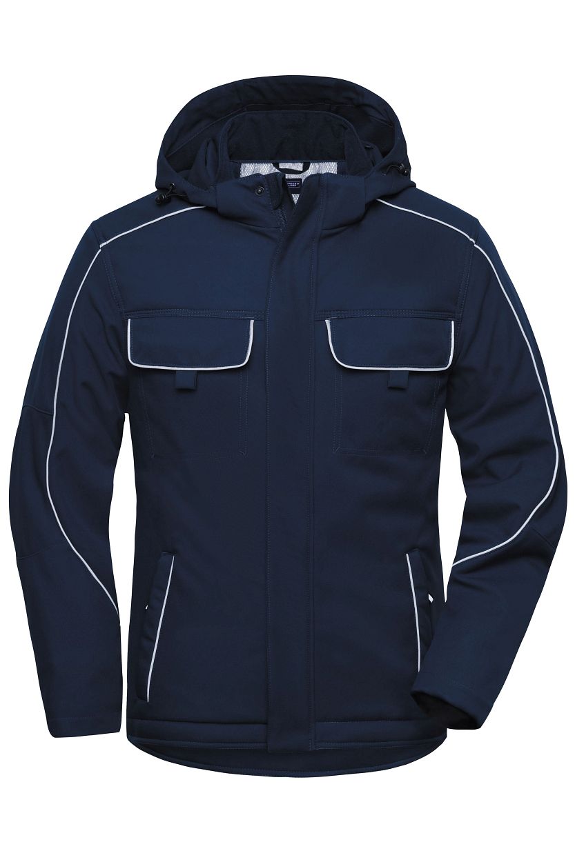 Workwear Softshell Padded Jacket - SOLID - "JN886" in Navy, Größe 6XL - Daiber