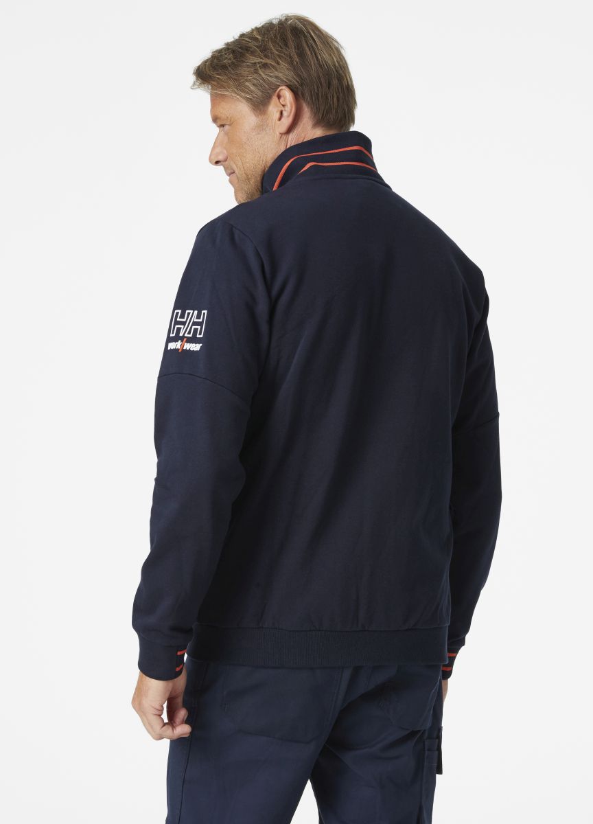 Zip Sweatshirt Kensington in Navy, Gr. 4XL von Helly Hansen Workwear