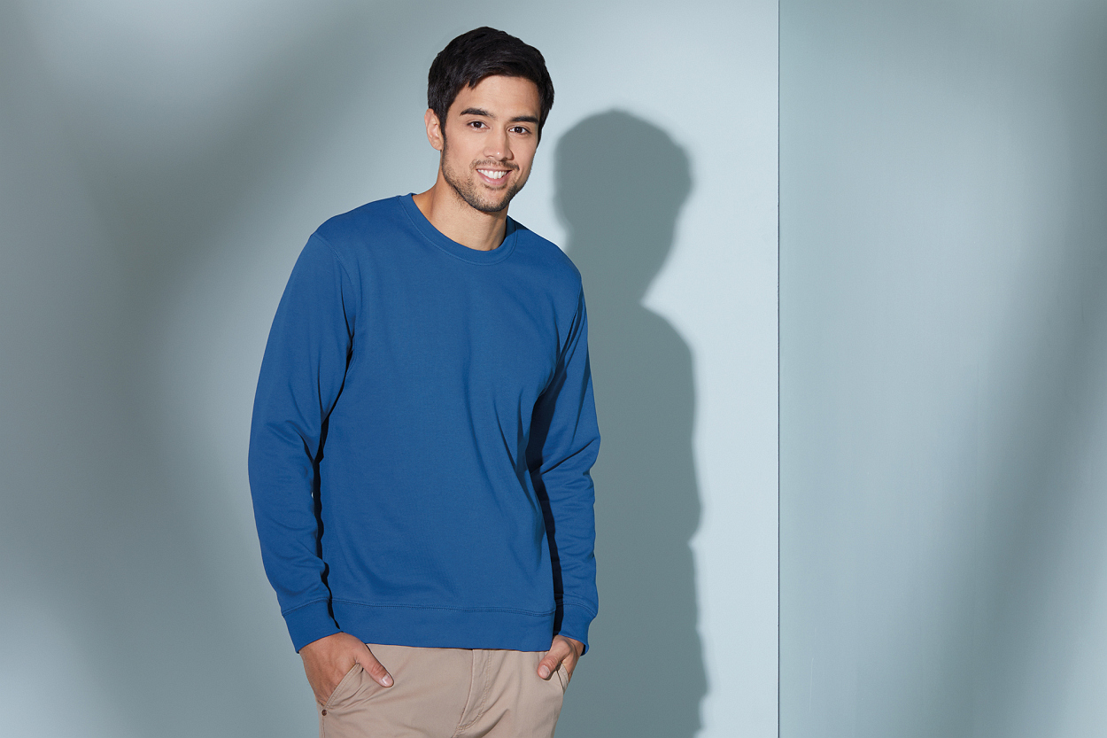 Basic Sweat "JN057" in White, Größe 3XL - Daiber