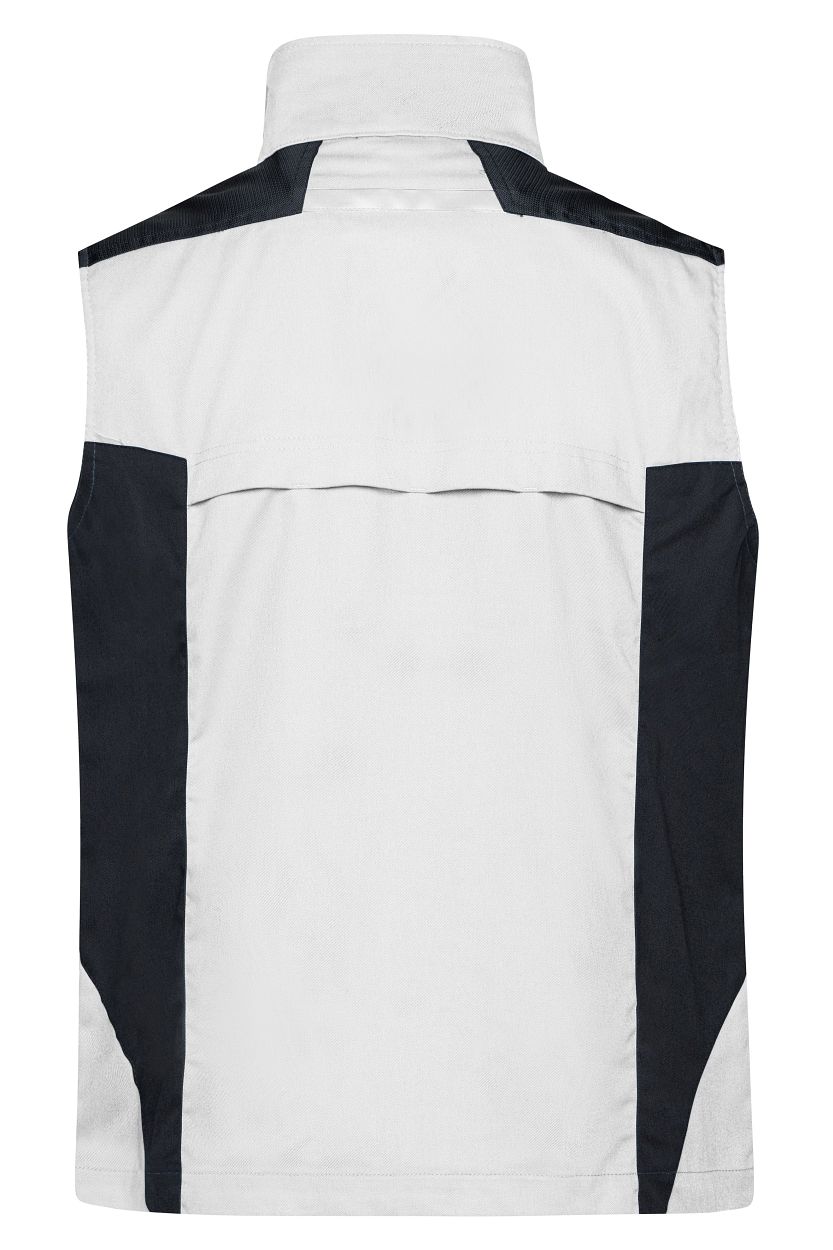 Workwear Vest - STRONG - "JN822" in White/Carbon, Größe 6XL - Daiber