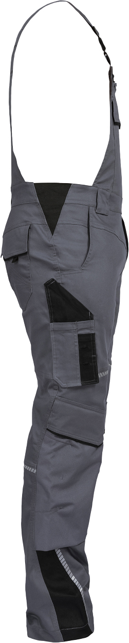 Latzhose Flex Line Grau/Schwarz FLEXL, Gr. 102 von Leibwächter Latzhose Flex Line Grau/Schwarz FLEXL, Gr. 98 von Leibwächter