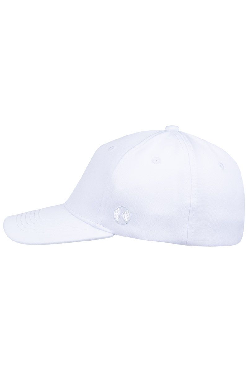 5-Panel Stretch Cap Größe S/M in Weiß von Karlowsky