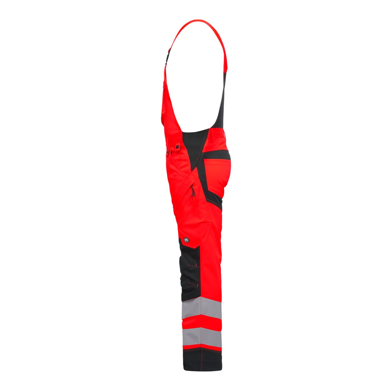 ENGEL Safety Latzhose mit 2-Wege-Stretch in Rot/Schwarz, Größe 26