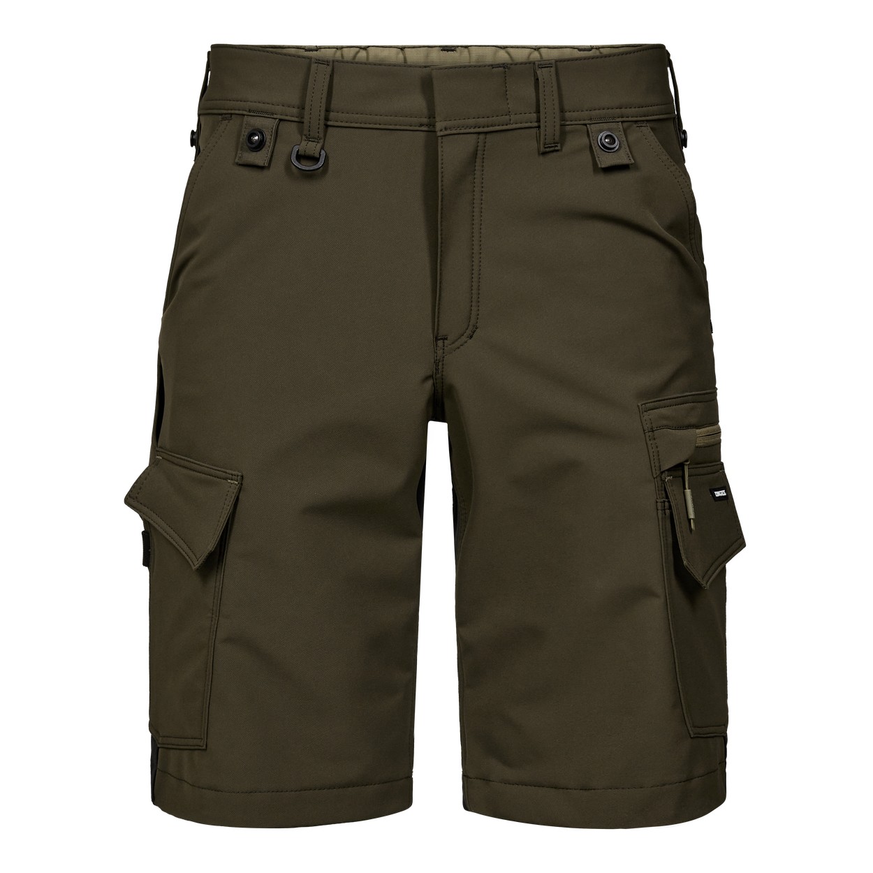 ENGEL Entire Arbeitsshorts mit 4-Wege-Stretch in Forest Green/Schwarz, Größe 54