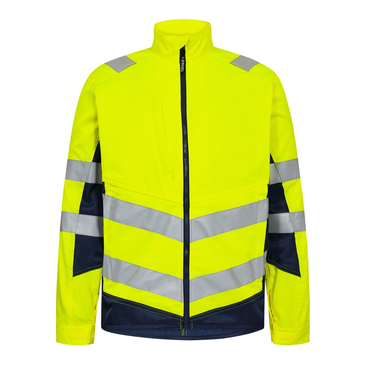 ENGEL Safety Light Arbeitsjacke in Gelb/Blue Ink, Größe XS