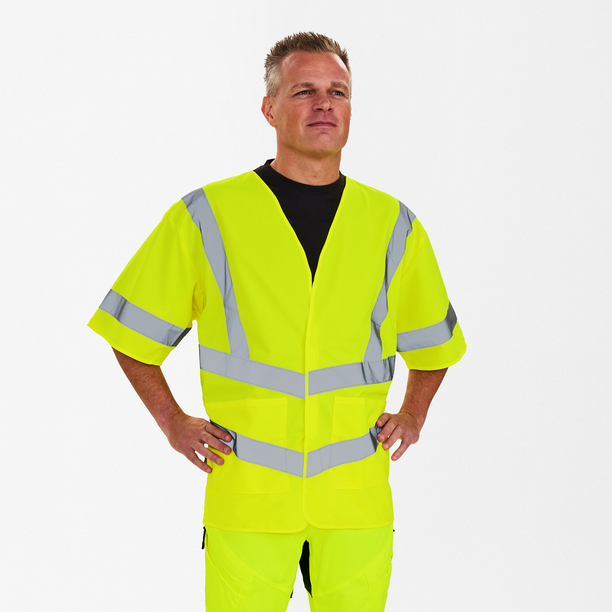 ENGEL Safety Weste mit Ärmeln in Gelb, Größe XS/S