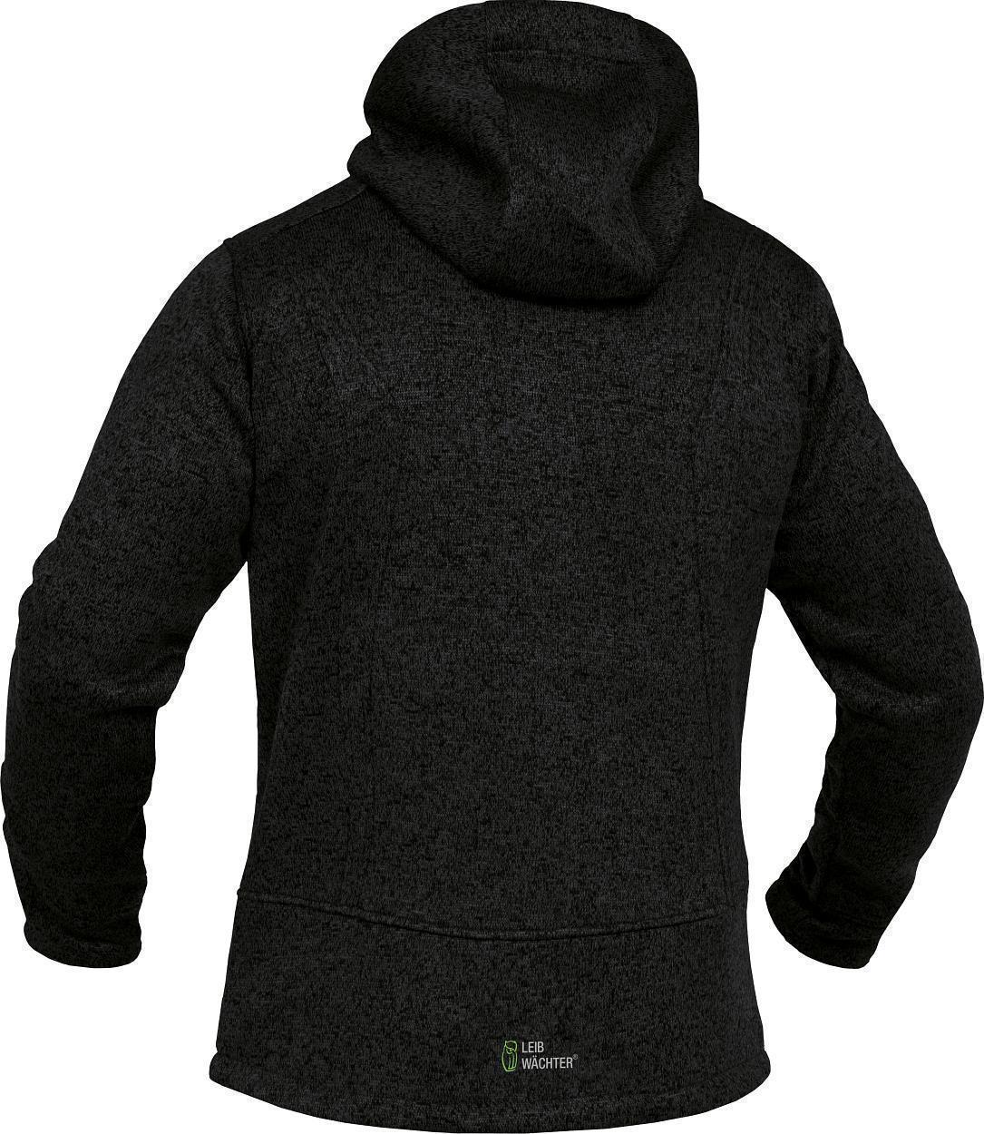 Strickjacke Casual Line Unisex Schwarz CASTJ, Gr. 2XL von Leibwächter