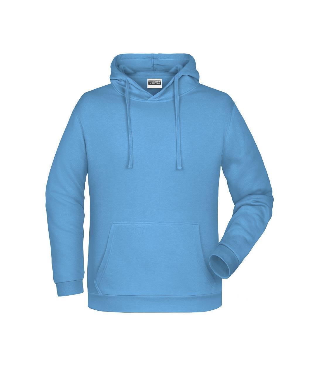 Men's Promo Hoody "JN796" in Sky-Blue, Größe 5XL - Daiber