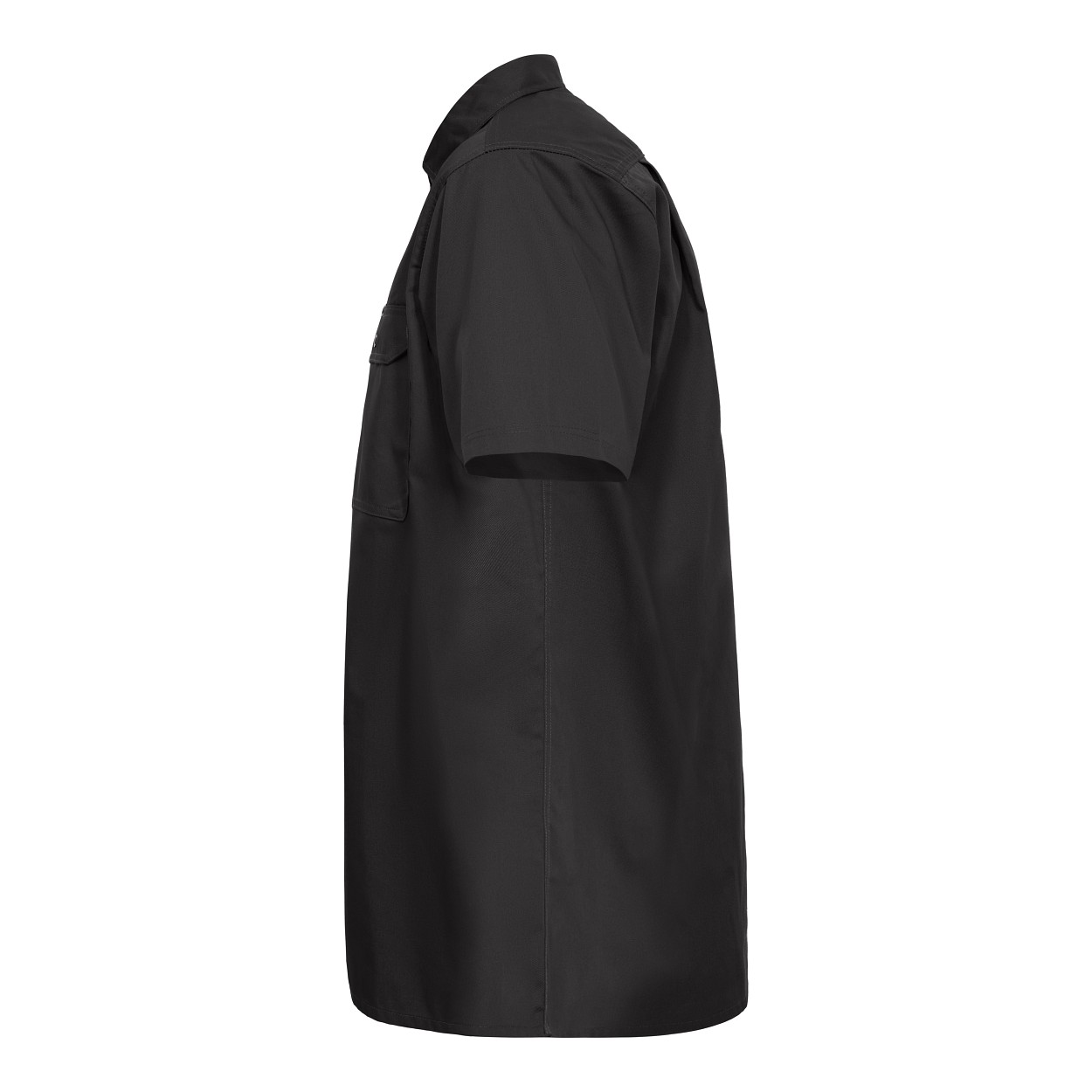 ENGEL Extend kurzärmliges Herrenhemd in Anthrazit Grau, Größe 49/50