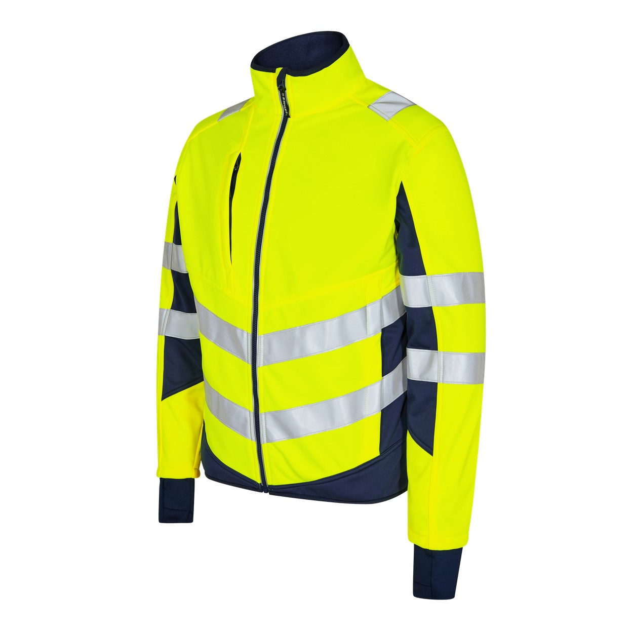 ENGEL Safety Softshelljacke in Gelb/Blue Ink, Größe XS