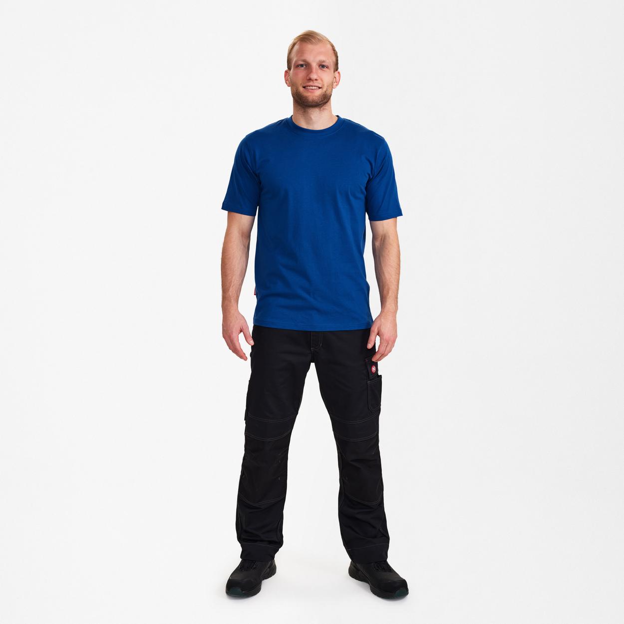 ENGEL Extend Baumwolle T-shirt in Surfer Blue, Größe XS