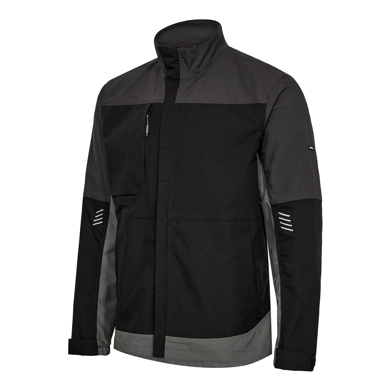 Entire Arbeitsjacke mit Stretch in Schwarz/Anthrazit Grau, Größe XS