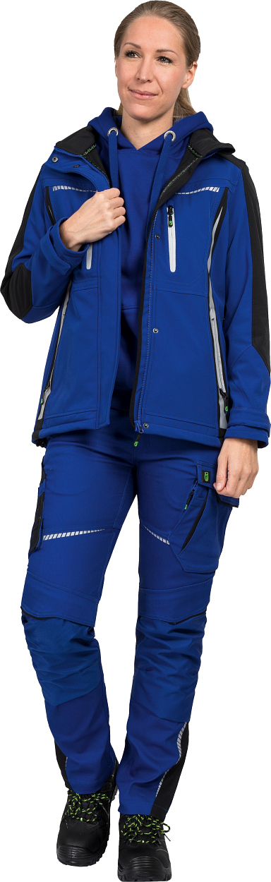 Damen-Bundhose Flex Line Kornblau/Schwarz FLXDH, Gr. 52 von Leibwächter