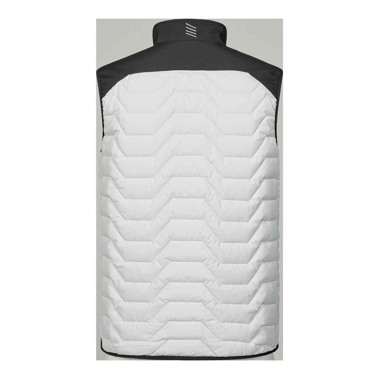 ENGEL Entire Steppweste in Bone White / Anthracite Grey, Größe XS