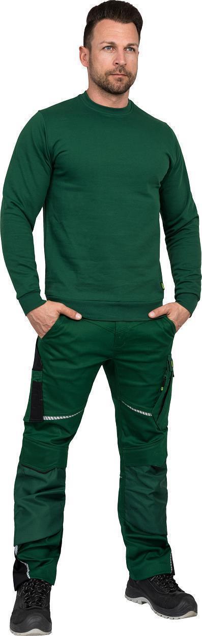 Rundhals-Sweater "Alex" Classic Line Grün LWSR, Gr. 2XL von Leibwächter