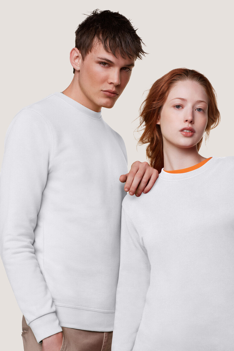 HAKRO 475 Sweatshirt MIKRALINAR® in Anthrazit meliert, Größe 6XL
