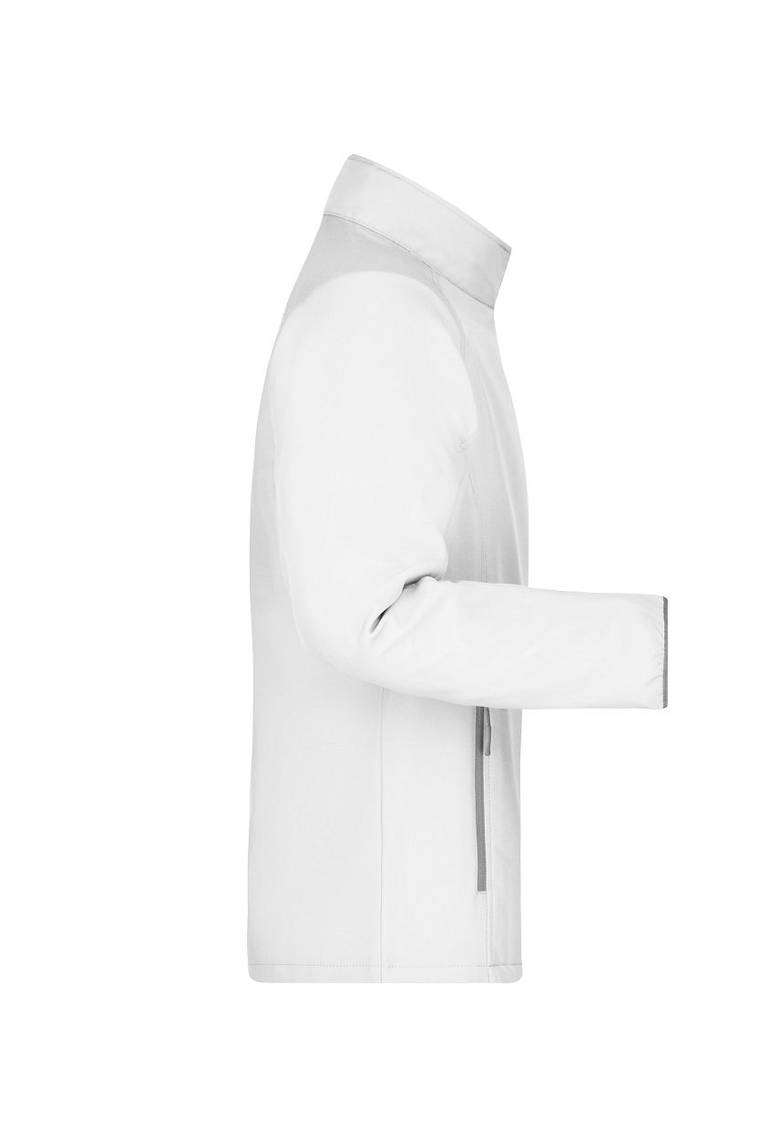 Men's Promo Softshell Jacket "JN1130" in White/White, Größe 3XL - Daiber