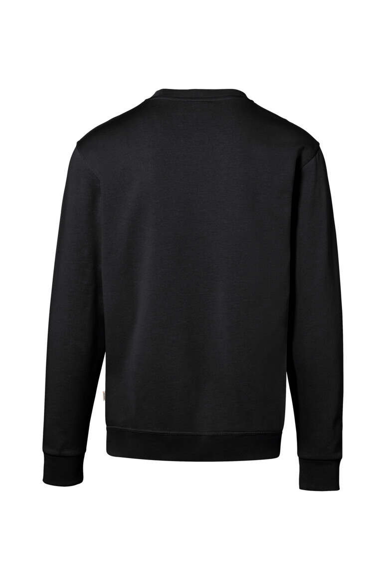 HAKRO 570 Sweatshirt Bio-Baumwolle GOTS in Schwarz, Größe 6XL
