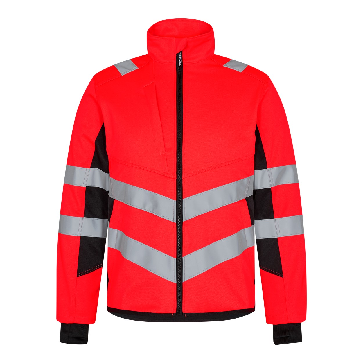 ENGEL Safety Arbeitsjacke mit 2-Wege-Stretch in Rot/Schwarz, Größe XS