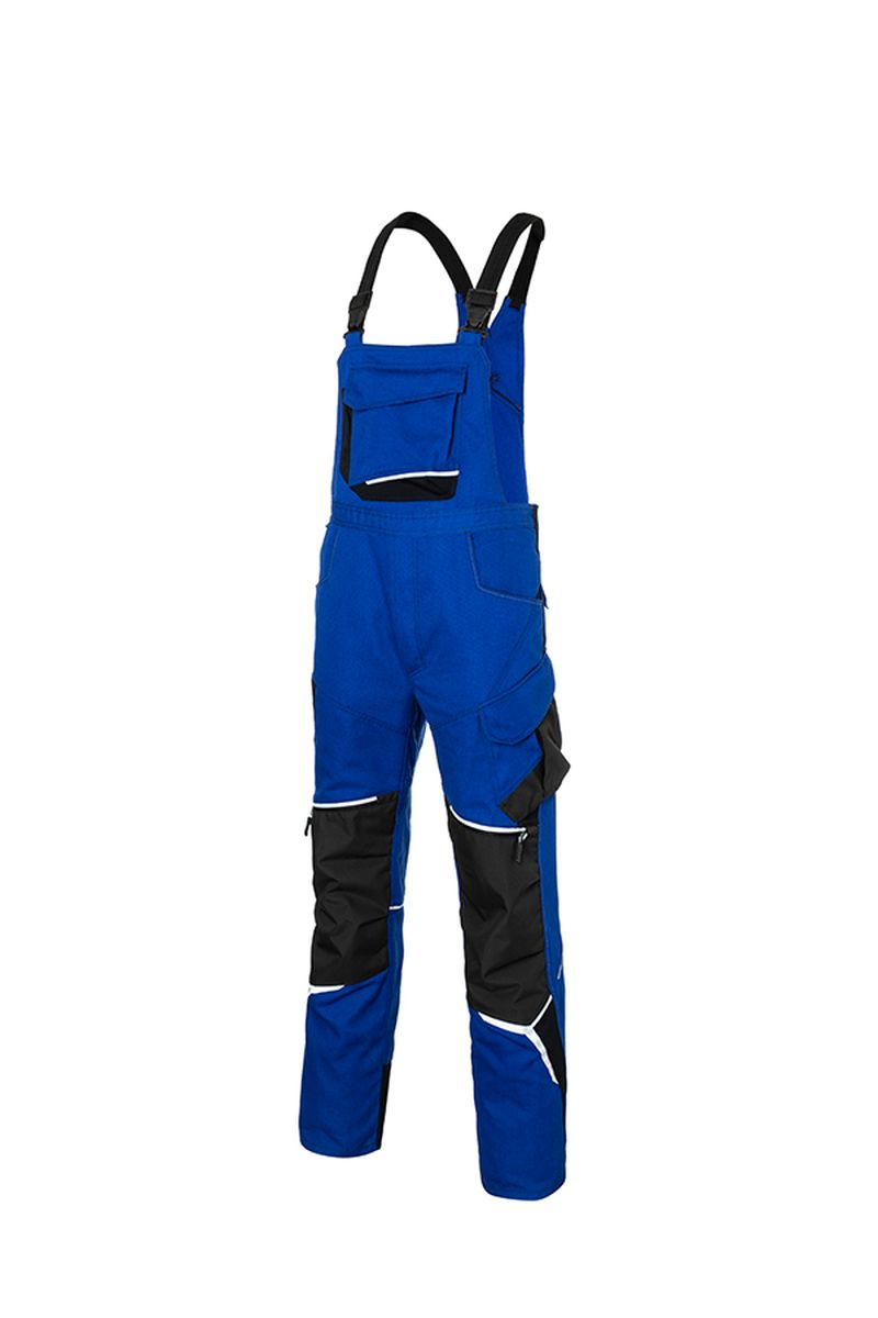 KÜBLER BODYFORCE Latzhose in Schwarz / Anthrazit, Größe 31