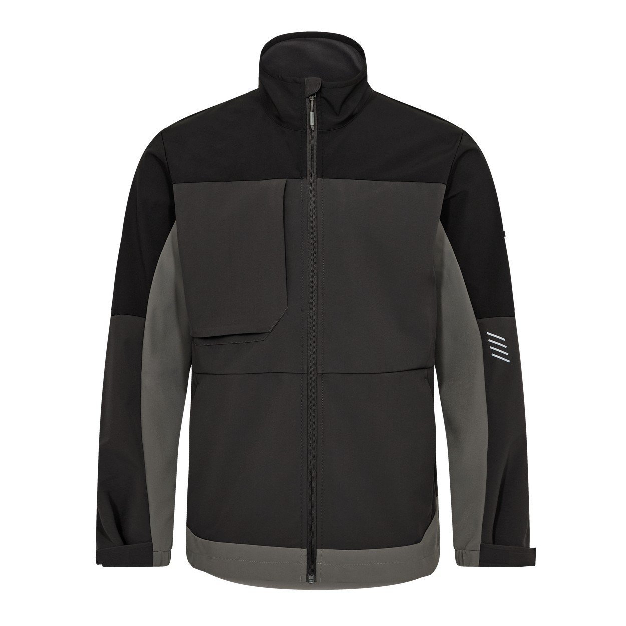 ENGEL Entire Softshelljacke in Anthrazitgrau/Schwarz, Größe XS