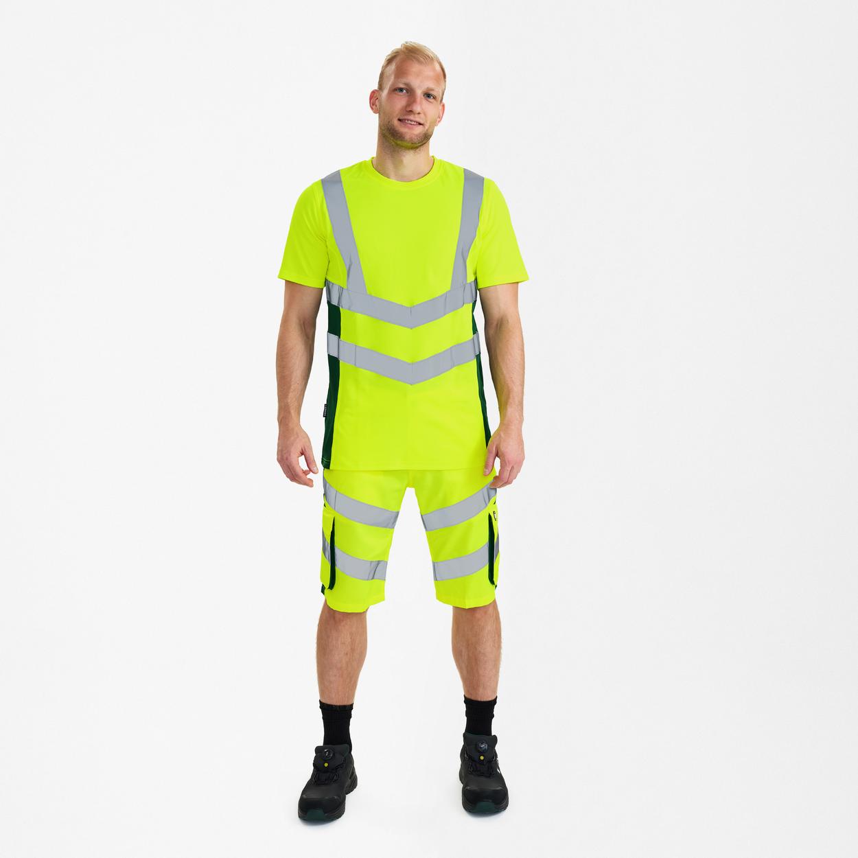 ENGEL Safety T-Shirt in Gelb/Grün, Größe XS
