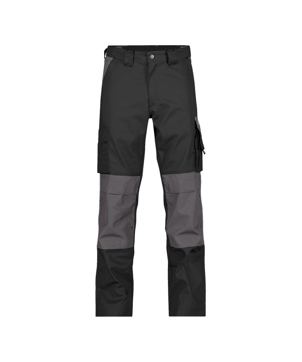Zweifarbige Arbeitshose mit Kniepolstertaschen "DASSY® Boston" in SCHWARZ/ZEMENTGRAU, Größe 58 - langer Schritt PESCO61