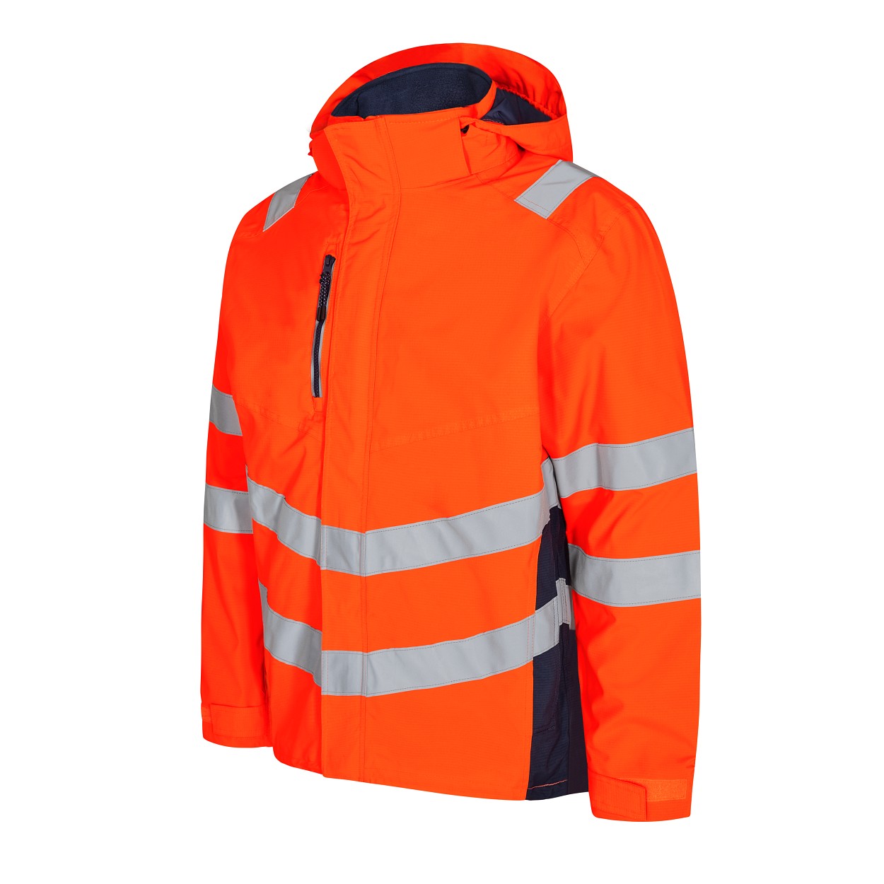 ENGEL Safety Shelljacke in Orange/Blue ink, Größe XS