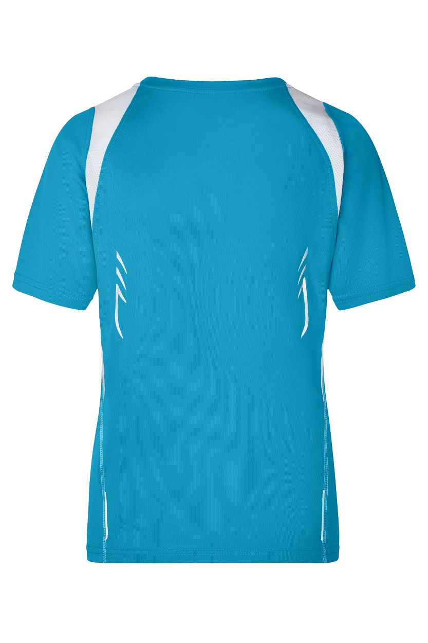 Ladies' Running-T "JN396" in Turquoise/White, Größe 2XL - Daiber