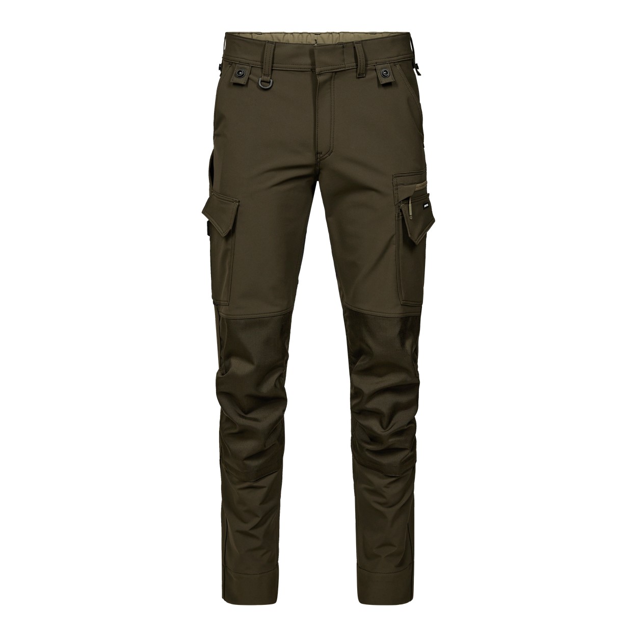 ENGEL Entire Arbeitshose mit 4-Wege-Stretch in Forest Green/Schwarz, Größe 26