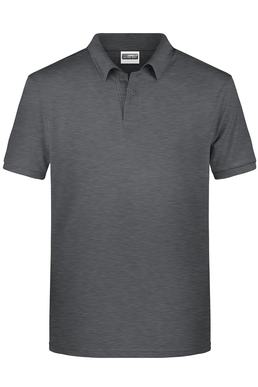 Men's Basic Polo OCS Standard "8010" in Black-Heather, Größe 3XL - Daiber