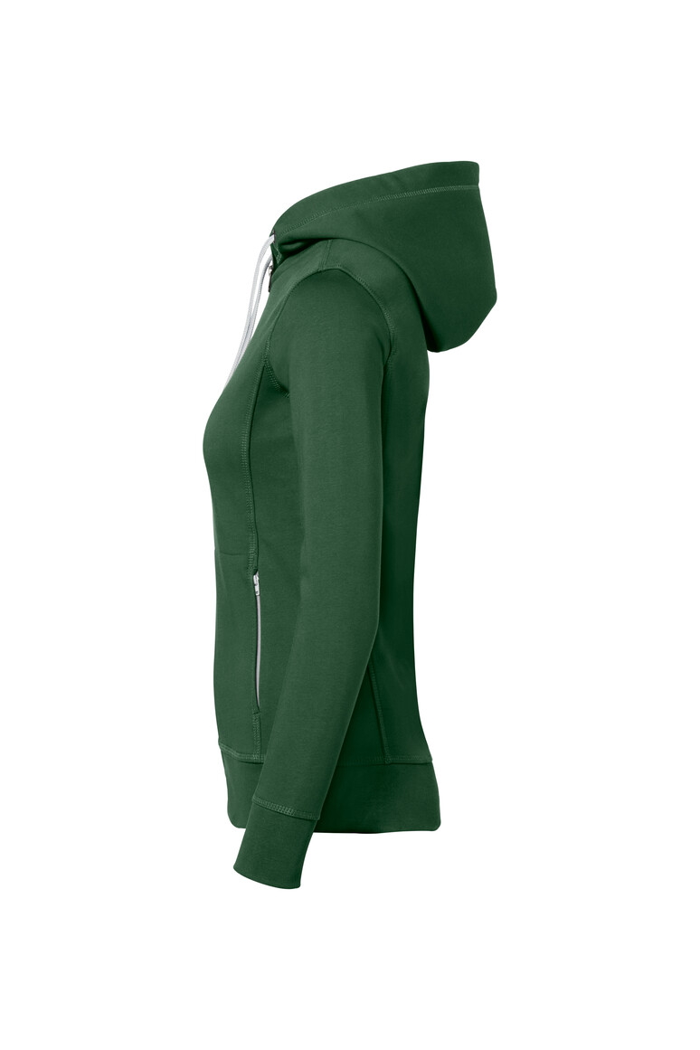 HAKRO 255 Damen Kapuzenjacke Bonded ECO in tanne/silber, Größe 3XL